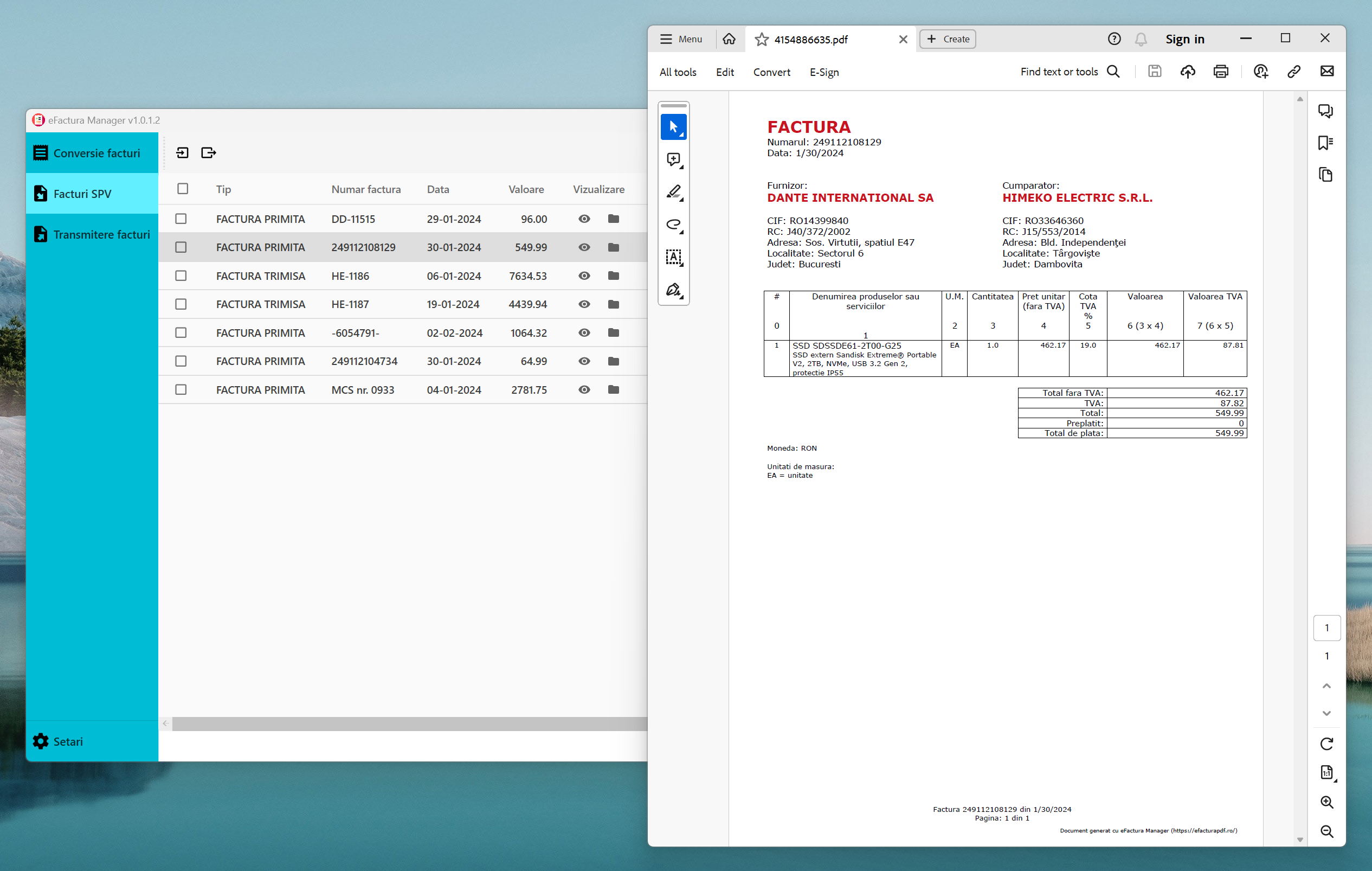 eFactura PDF eFactura PDF